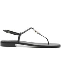 Gucci - Gg Marmont Leather Sandals - Lyst