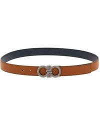 Ferragamo - Gancini Leather Belt - Lyst