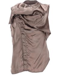 Rick Owens - Sleeveless "Island" Shirt - Lyst