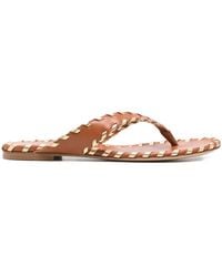 Gianvito Rossi - Lamb Silk Lamb Mekong Sedona Lamb Leather Silk Shoes - Lyst