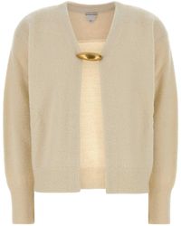 Bottega Veneta - Bouclé-Loop Cardigan With-Tone Brooch Closure - Lyst