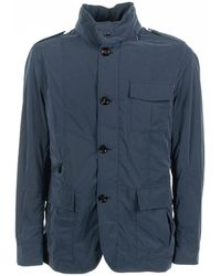 Moorer - Spring Jacket With Pockets And Buttons - Lyst