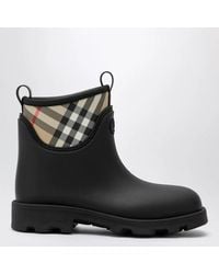 Burberry - Marsh Stamp Rubber And Nylon Rain Boots - Lyst
