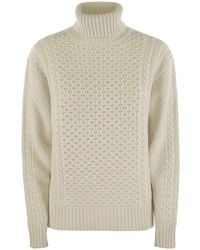Fabiana Filippi - Turtleneck Jumper With Special Workmanship - Lyst