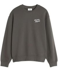 Maison Kitsuné - Maison Kitsuné Cotton Sweatshirt Wih Logo - Lyst
