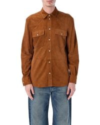 S.W.O.R.D - 6.6.44 Suede Texan Shirt - Lyst