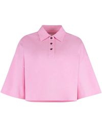 Bottega Veneta - Piqué Polo Shirt Cotton Tops - Lyst
