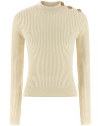 Balmain - Ribbed Sweater - Lyst