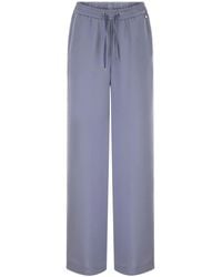 Herno - Flowing Wide-Leg Trousers With Drawstring - Lyst