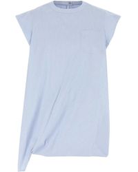 Sacai - Embroidered Poplin Top - Lyst