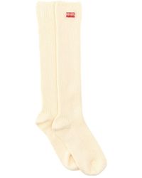 KENZO - High Socks With Logo Patch - Lyst