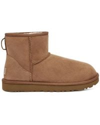 UGG - Classic Mini Ii Suede Boots With Shearling Lining - Lyst