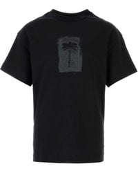 Palm Angels - Brushed Palm Tree Regular Tee - Lyst