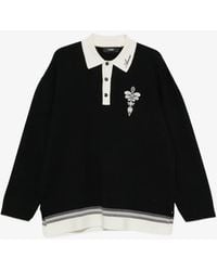 Amiri - Lasso Knit Long Sleeve Polo - Lyst