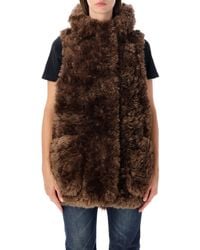 Urbancode - Hooded Vest Fur - Lyst