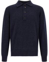 ZEGNA - Wool And Cashmere Polo Shirt - Lyst