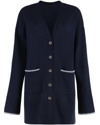Pinko - Cardigan Tasmania Wool-Cashmere Cardigans - Lyst