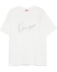 KENZO - Gots Cotton T-Shirt - Lyst