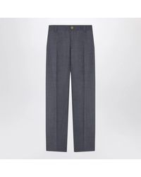 Versace - Anthracite Wool Jogger Trousers - Lyst