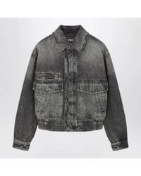 Versace - Denim Blouson Jacket - Lyst