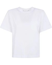 Sacai - Popeline X Cotton Jersey T-Shirt - Lyst