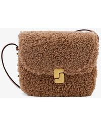 Soeur - Bellissima Mini Fur And Leather Shoulder Bag - Lyst