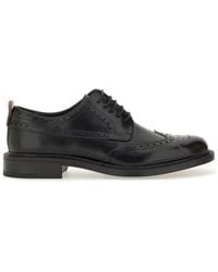 HUGO - Leather Derby Loafer - Lyst