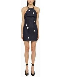 David Koma - Denim Mini Dress With Mirrors - Lyst