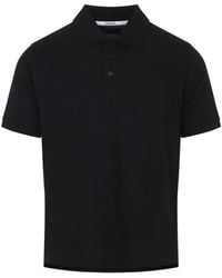 Saint Laurent - Cotton Polo - Lyst