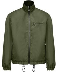 McQueen - Khaki Logo Bomber Jacket - Lyst