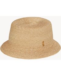 Saint Laurent Maglina Straw Bucket Hat in Natural | Lyst display picture 1