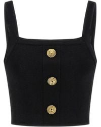 Balmain - Brassiere Top - Lyst