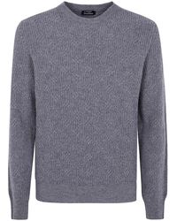 Barba Napoli - Round Neck Embroidery Sweater - Lyst