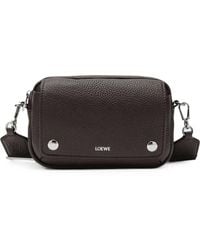 Loewe - Small Pebble Logo-Print Grained Shoulder Bag - Lyst