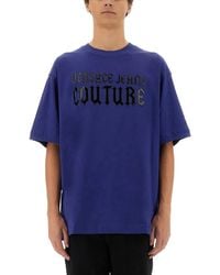 Versace Jeans Couture - Gothic Logo T-Shirt - Lyst