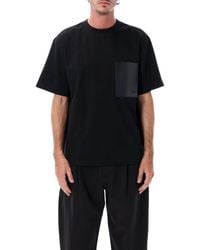 Bottega Veneta - Leather Pocket T-Shirt - Lyst