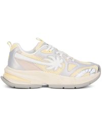 Palm Angels - Palm Runner Mesh Sneakers With Leather Inserts - Lyst