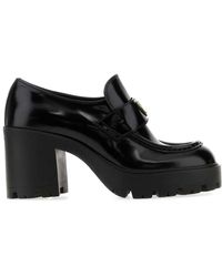 Prada - Logo Loafers - Lyst