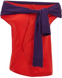 JW Anderson - J.W.Anderson 'Off Shoulder' Tank Top - Lyst