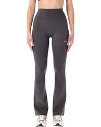 nike air ribbed light beige high waisted leggings