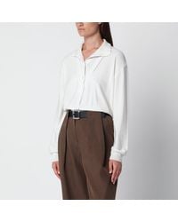 Source Unknown - Ivory Fabbie Wool Cardigan - Lyst