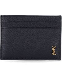 Saint Laurent - Tiny Cassandre Card Case - Lyst