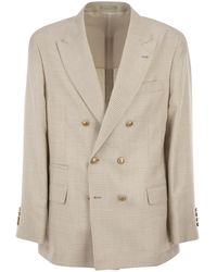 Brunello Cucinelli - Deconstructed One-And-A-Half-Breasted Jacket - Lyst