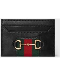 Gucci - Leather Card Holder - Lyst