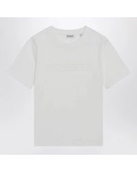 Burberry - Tshirt With Embroidered Logo - Lyst