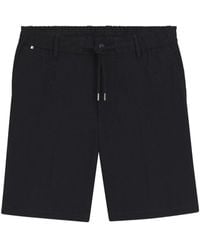 BOSS - Linen Polyester Viscose Elastane Shorts - Lyst