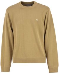 Carhartt - Cotton Crew Neck Jumper With Embroidered Logo - Lyst