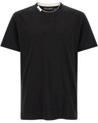 Dolce & Gabbana - Dolce & Gabbana Double-Layer Collar T-Shirt - Lyst
