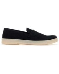 Prada - Suede Loafers - Lyst