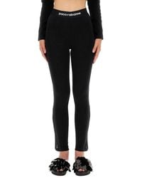 Rabanne - Pants With Logo - Lyst